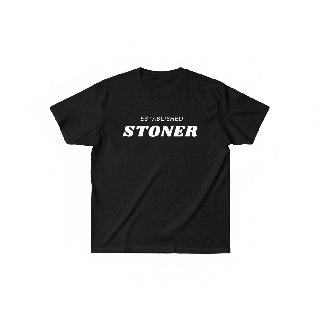 Black Text Logo Tee