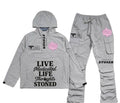 Established Stoner Hoodie & Cargo Pants Set - Gray